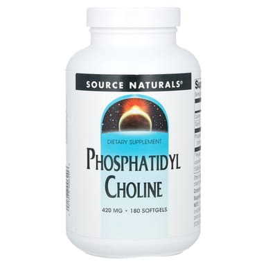 Холин Source Naturals Phosphatidyl, 420 мг, 180 мягких капсул