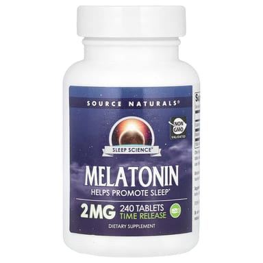 Мелатонин Source Naturals Time Release, 2 мг, 240 таблеток
