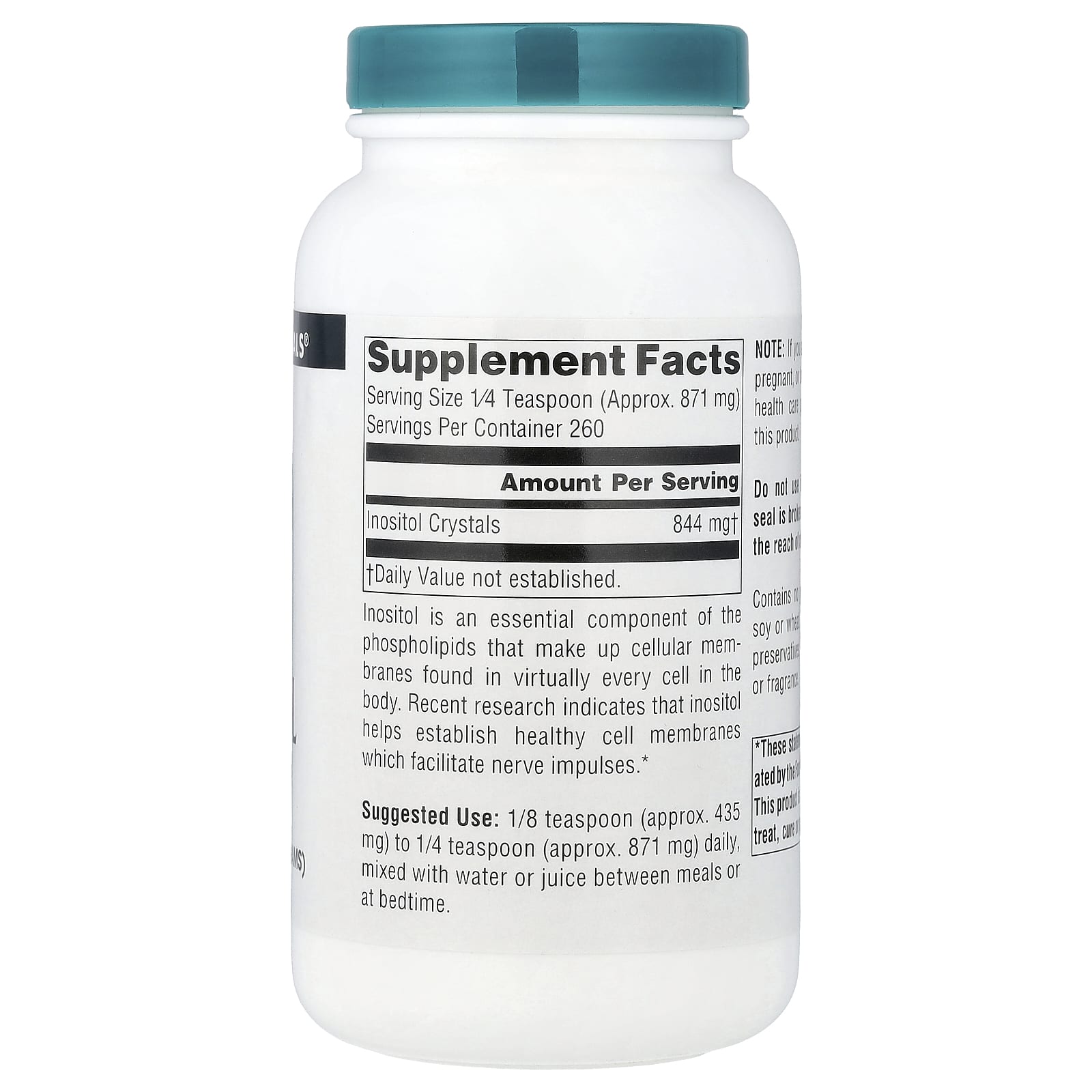 Инозитол Source Naturals Pure Crystals, 226.8 г — фото 2