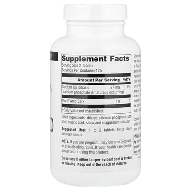 Пау д’арко Source Naturals, 500 мг, 250 таблеток