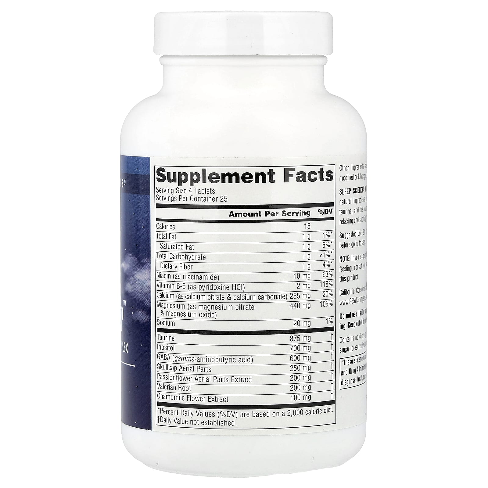 Комплекс Sleep Science NutraSleep Source Naturals Sleep Science® NutraSleep™, 100 таблеток — фото 3