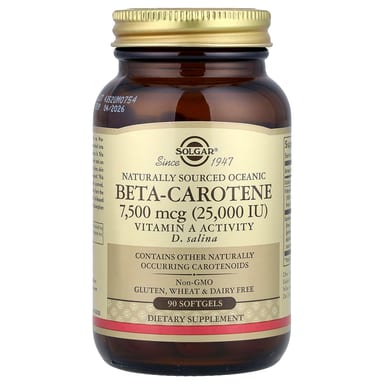 Бета-каротин Solgar Naturally Sourced Oceanic Beta-Carotene, 90 мягких капсул