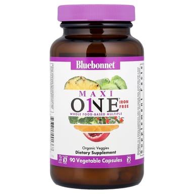 Железо Bluebonnet Nutrition MaxiONE® Free, 90 растительных капсул