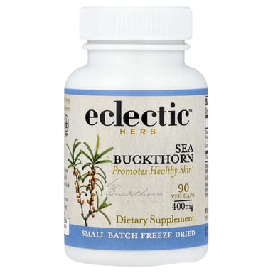 Обезвоженные ягоды облепихи Eclectic Herb, 90 вегетарианских капсул