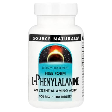 L-фенилаланин Source Naturals L-Phenylalanine, 100 таблеток