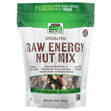 Комплекс Energy NOW Foods Real Food Raw Nut Mix, без соли, 454 г