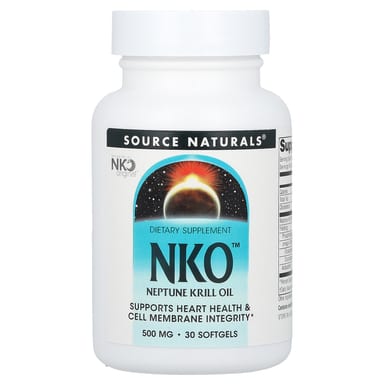 Масло криля Source Naturals NKO™ Neptune, 500 мг, 30 мягких капсул