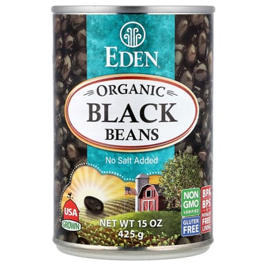 Чёрная фасоль Eden Foods, 425 г