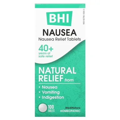Фото товара: Гомеопатическое средство MediNatura MediNatura Nausea Relief Tablets, 100 таблеток