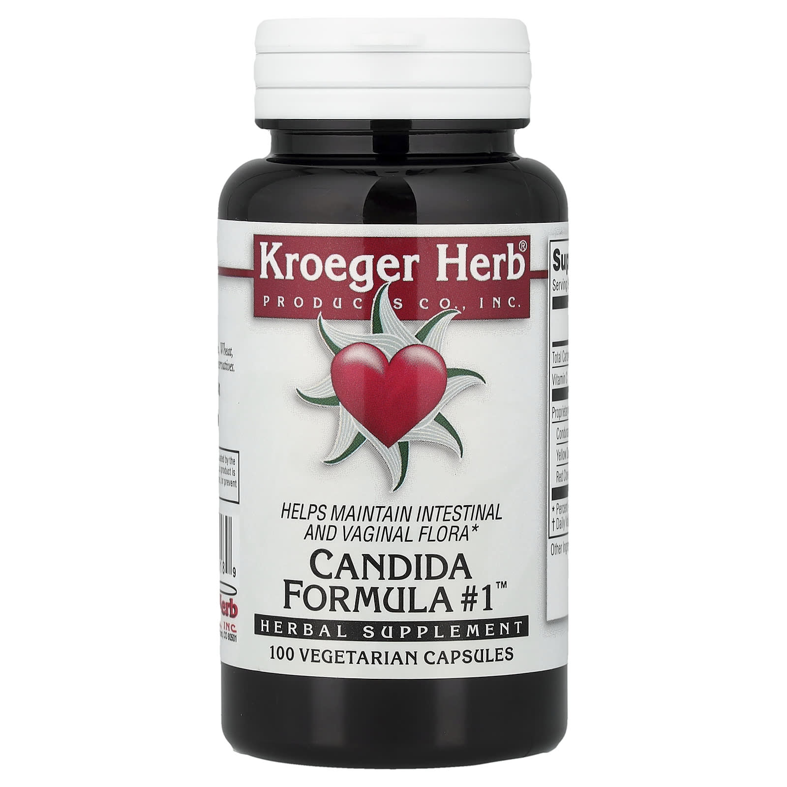 Комплекс Kroeger Herb Co Candida #1™, 100 растительных капсул
