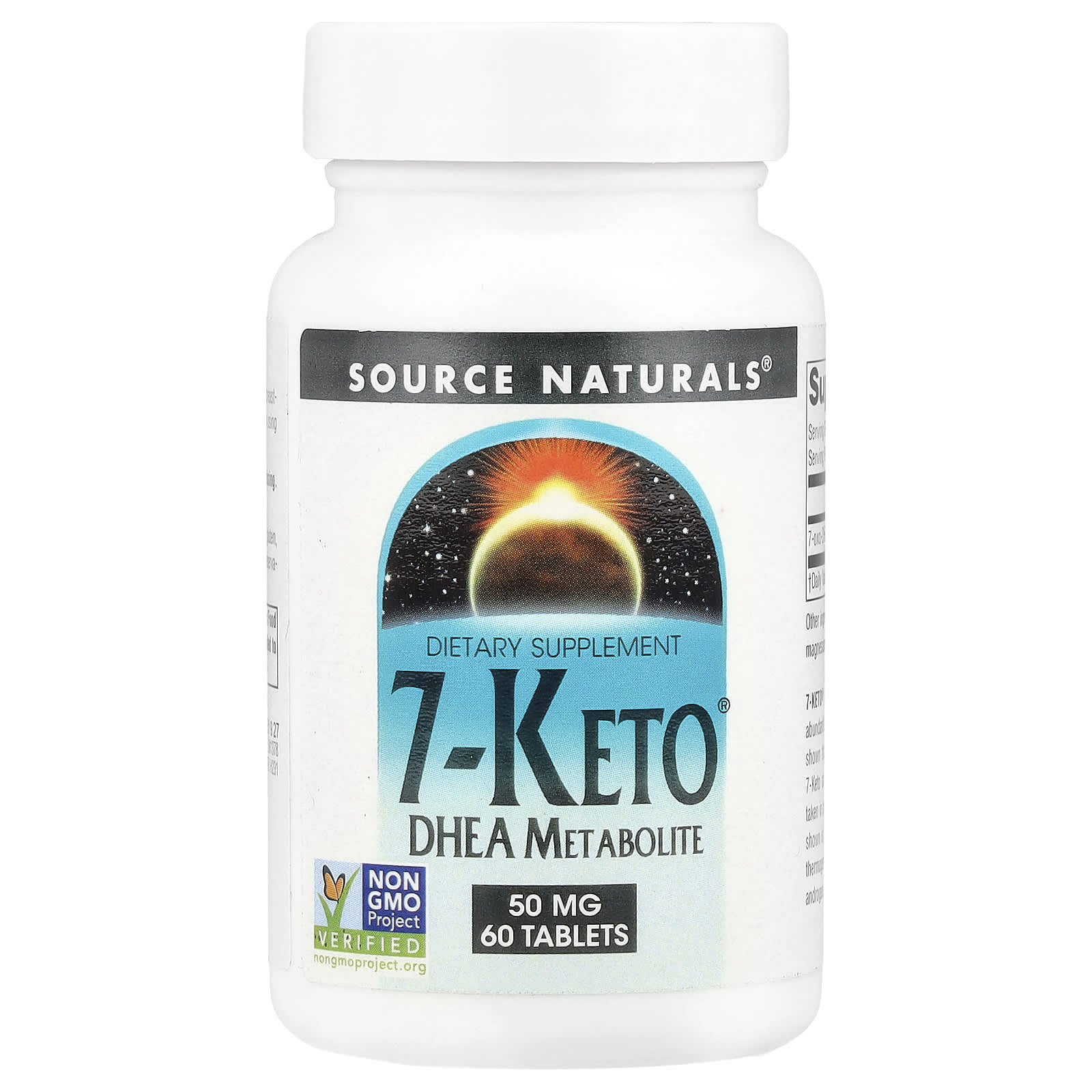 DHEA Source Naturals 7-Keto® Metabolite, 50 мг, 60 таблеток