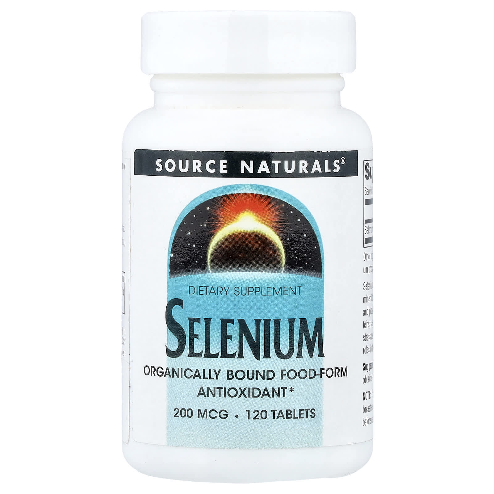 Селен Source Naturals, 200 мкг, 120 таблеток