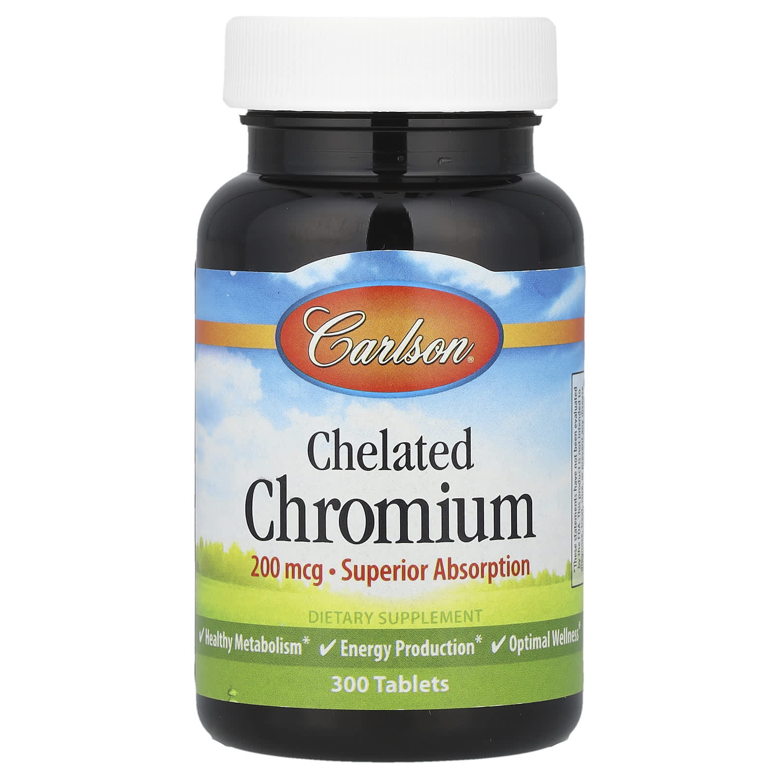Хром Carlson Chelated, 200 мкг, 300 таблеток