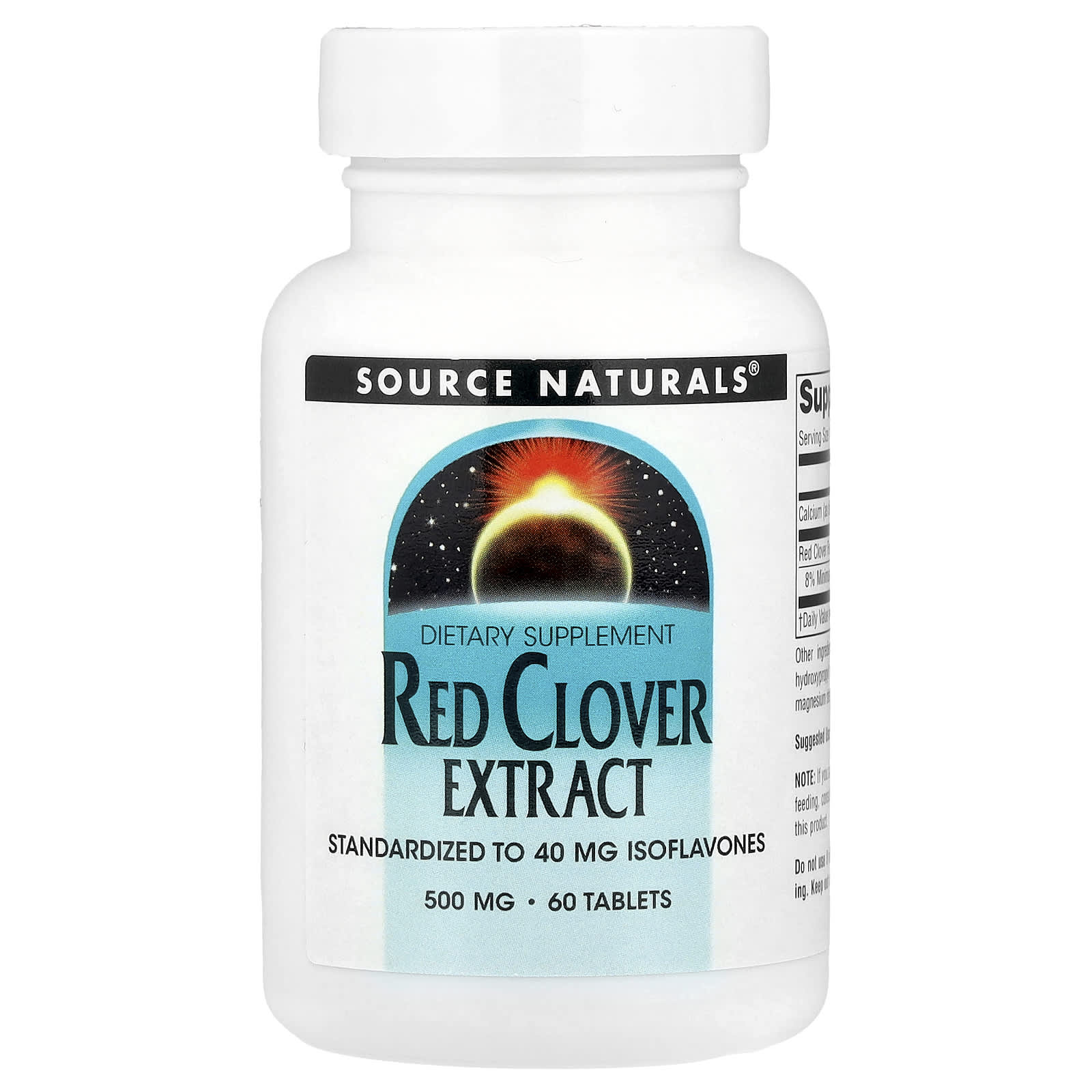 Красный клевер Source Naturals Extract, 60 таблеток