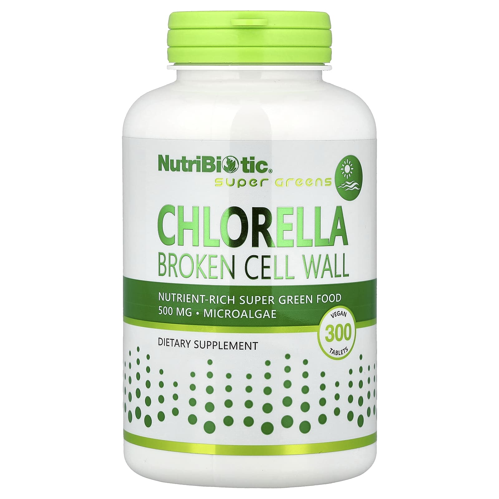 Хлорелла NutriBiotic, 500 мг, таблетки