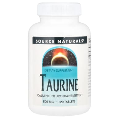 Таурин Source Naturals, 500 мг, 120 таблеток