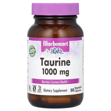 Таурин Bluebonnet Nutrition, 1000 мг, 50 растительных капсул