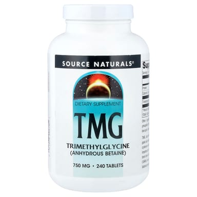 TMG Source Naturals, 750 мг, 240 таблеток