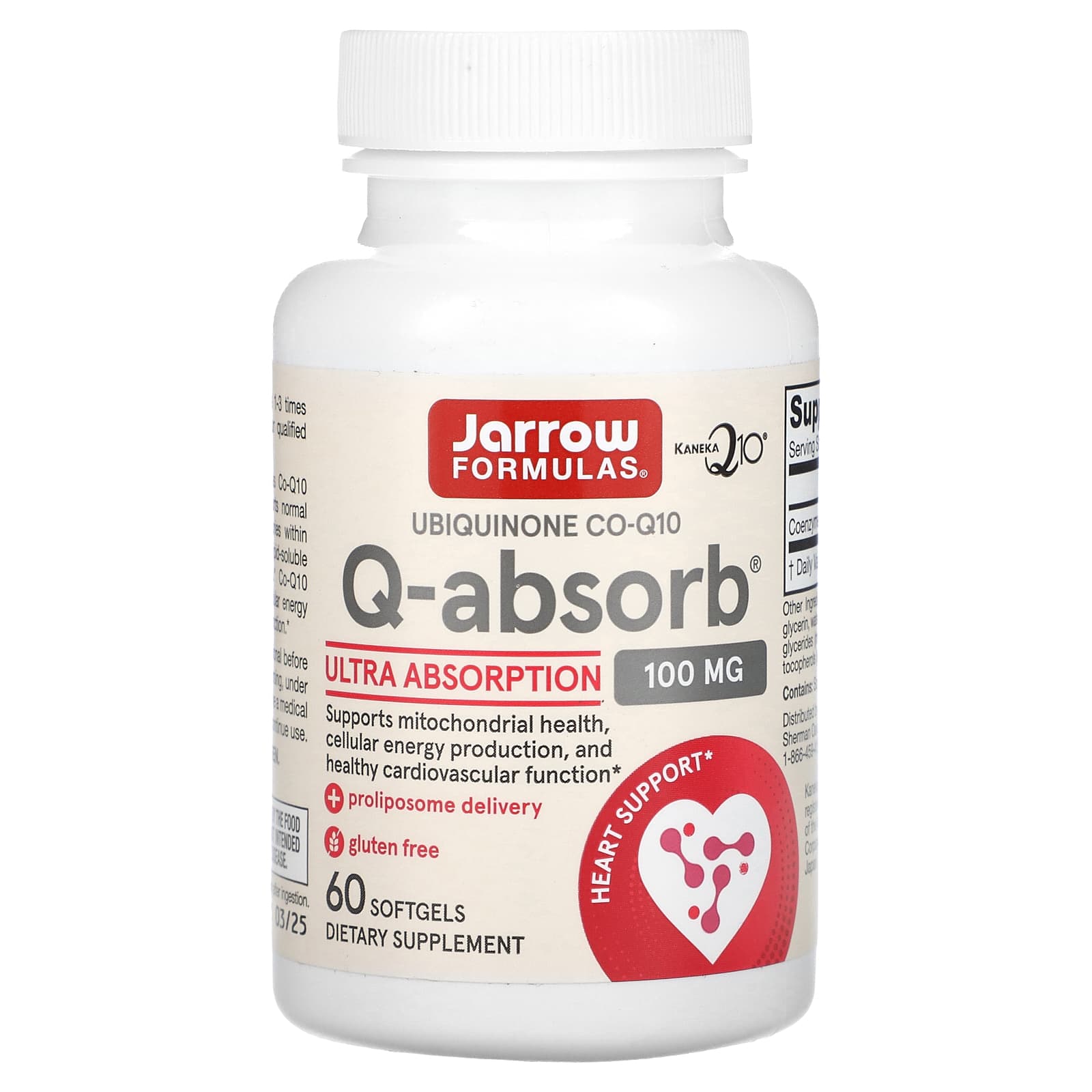 Коэнзим Q10 Jarrow Formulas Q-Absorb, 100 мг, 60 мягких капсул