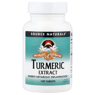 Куркума Source Naturals Extract, 100 таблеток