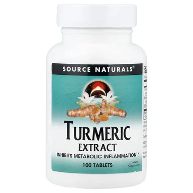 Фото товара: Куркума Source Naturals Extract, 100 таблеток
