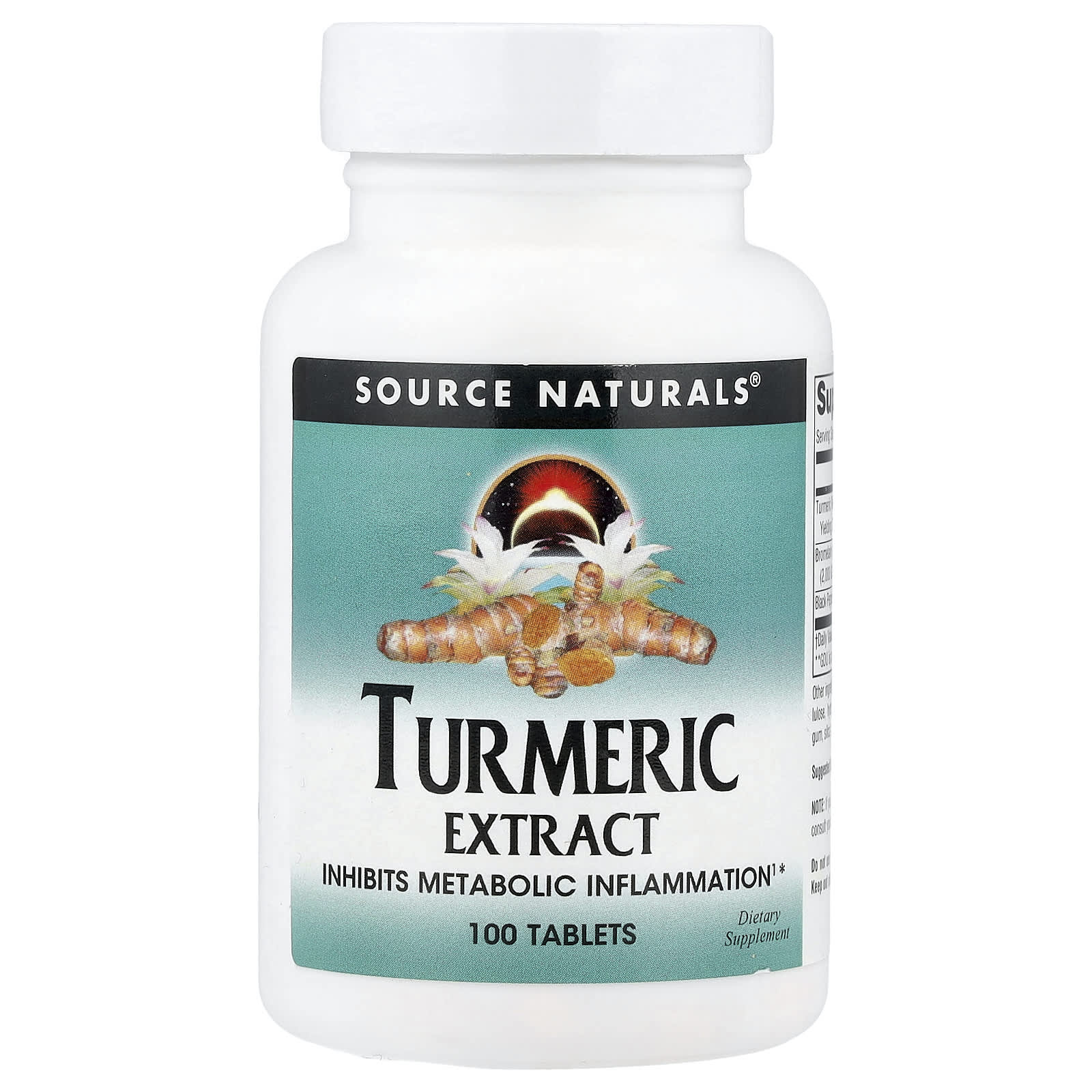Куркума Source Naturals Extract, 100 таблеток