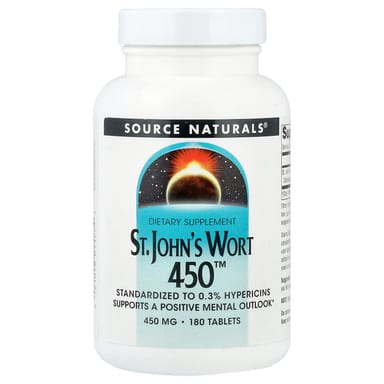 Зверобой Source Naturals 450™, 450 мг, 180 таблеток