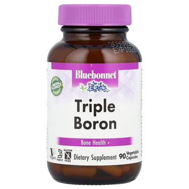 Бор Bluebonnet Nutrition Triple, 3 мг, 90 растительных капсул
