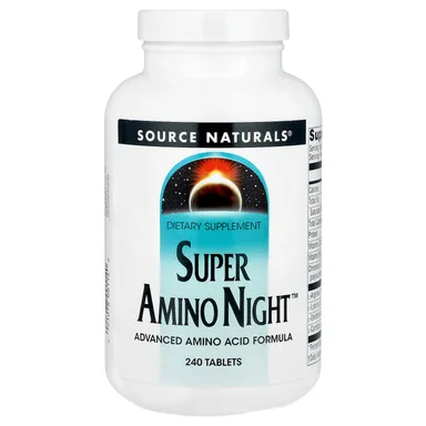 Фото товара: Аминокислотный комплекс Super Amino Night Source Naturals™, 240 таблеток