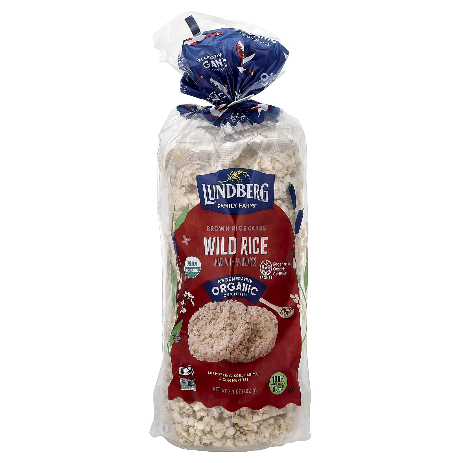 Рис Lundberg Organic Brown Cakes Wild, 202 г