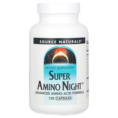 Аминокислотный комплекс Super Amino Night Source Naturals, 120 капсул