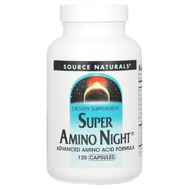 Фото товара: Аминокислотный комплекс Super Amino Night Source Naturals, 120 капсул