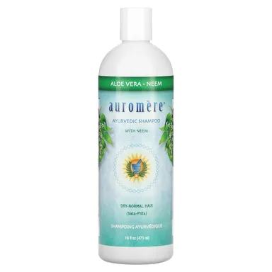 Фото товара: Шампунь Auromere Ayurvedic with Neem Aloe Vera, 473 мл