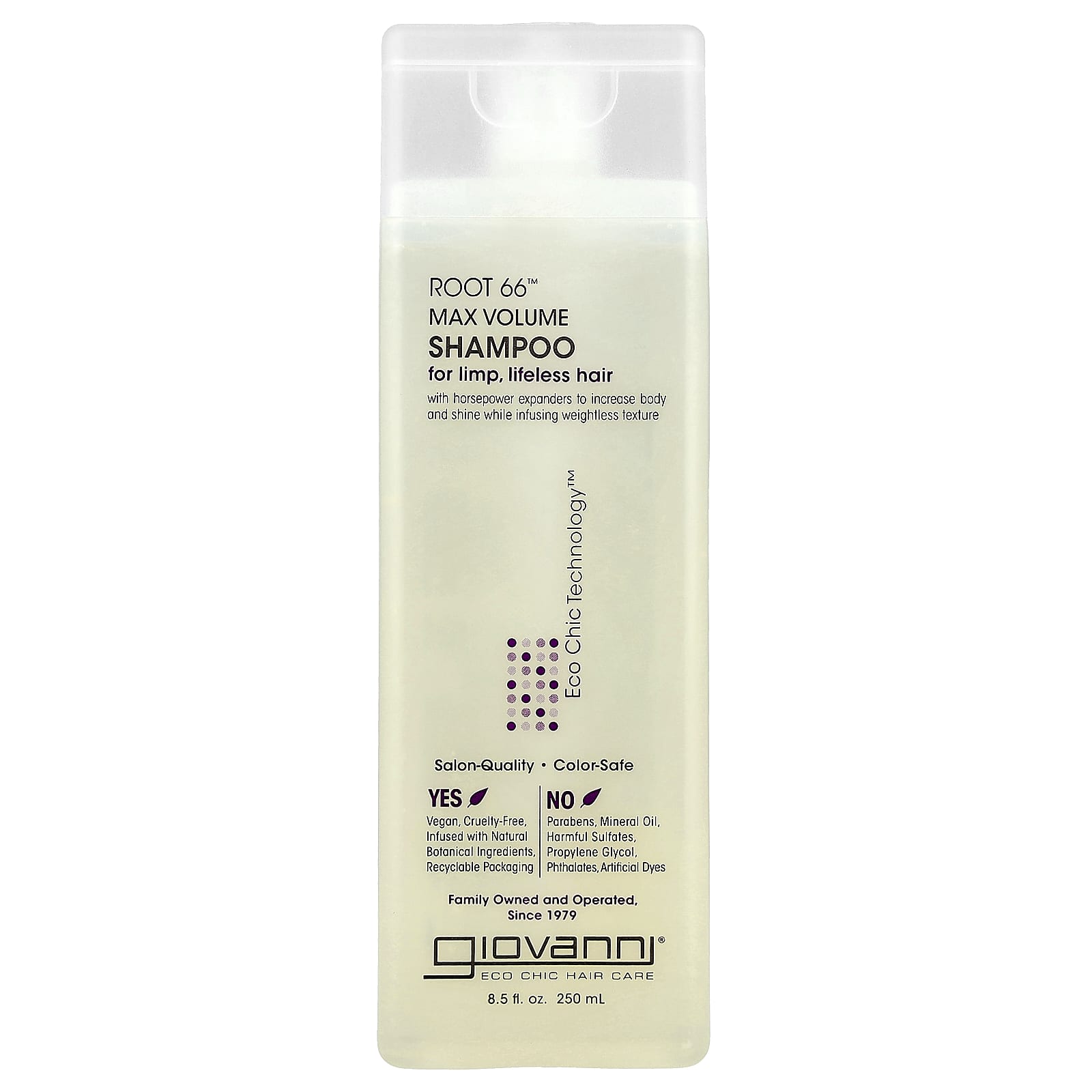Шампунь Giovanni Root 66™ Max Volume For Limp Lifeless Hair, 250 мл