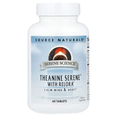 Теанин Source Naturals Serene Science® Serene® With Relora®, 60 таблеток
