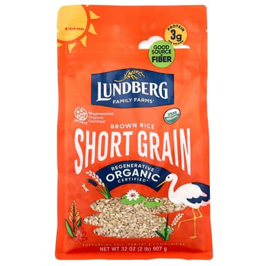 Рис Lundberg Organic Brown Short Grain, 907 г