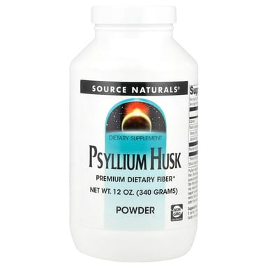 Капсулы шелухи подорожника Source Naturals Powder, 340 г, порошок