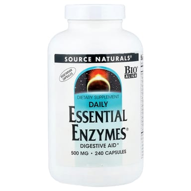 Ферменты Source Naturals Daily Essential®, 240 растительных капсул