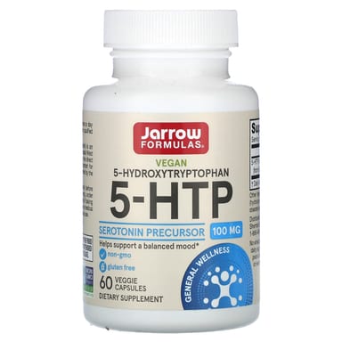 5-HTP Jarrow Formulas 5-HTP, 100 мг, 60 растительных капсул