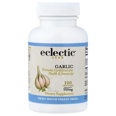 Чеснок, замороженный сублимированный, 550 мг, 120 вегетарианских капсул Eclectic Herb