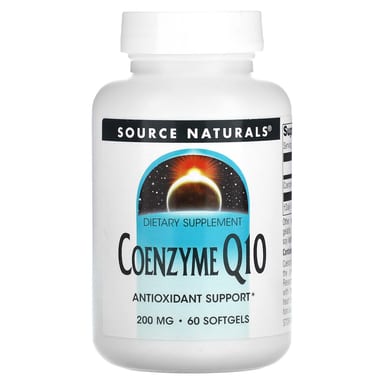 Коэнзим Q10 Source Naturals, 200 мг, 60 мягких капсул