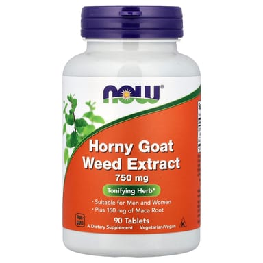 Горянка NOW Foods Extract, 90 таблеток