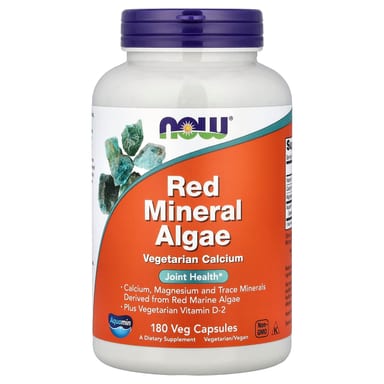 Минерал NOW Foods Red Algae, 180 растительных капсул