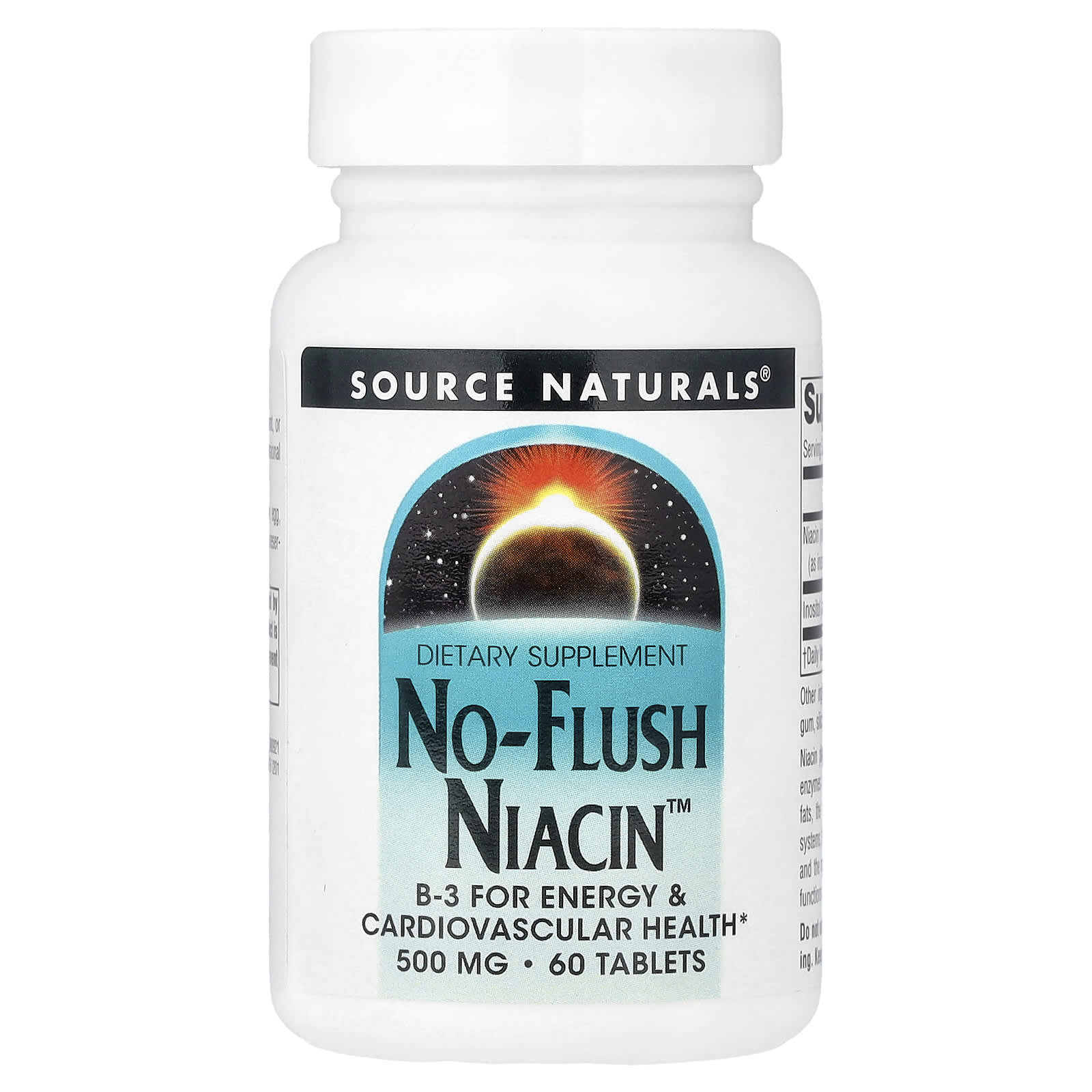 Ниацин Source Naturals No-Flush™, 60 таблеток