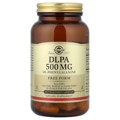 DLPA Solgar, 500 мг, 100 растительных капсул