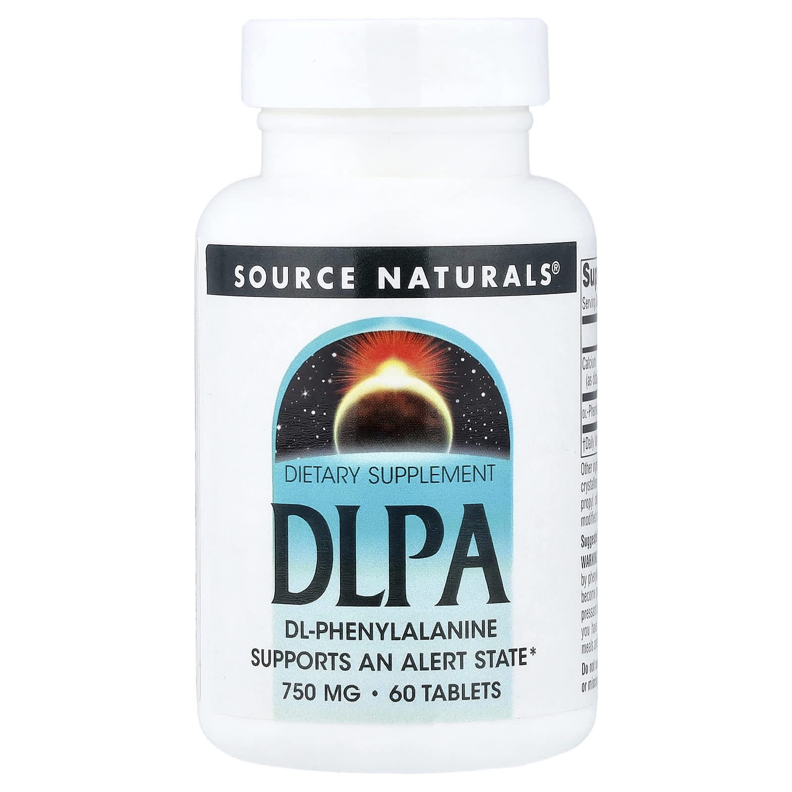 DLPA Source Naturals, 750 мг, 60 таблеток