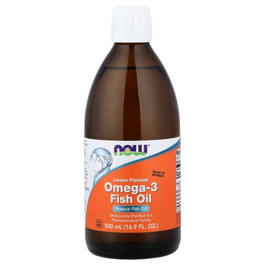 Рыбий жир NOW Foods Omega-3, вкус Lemon, 500 мл, масло