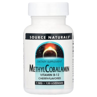 Метил B12 Source Naturals, вкус Cherry, 1 мг, 120 пастилок