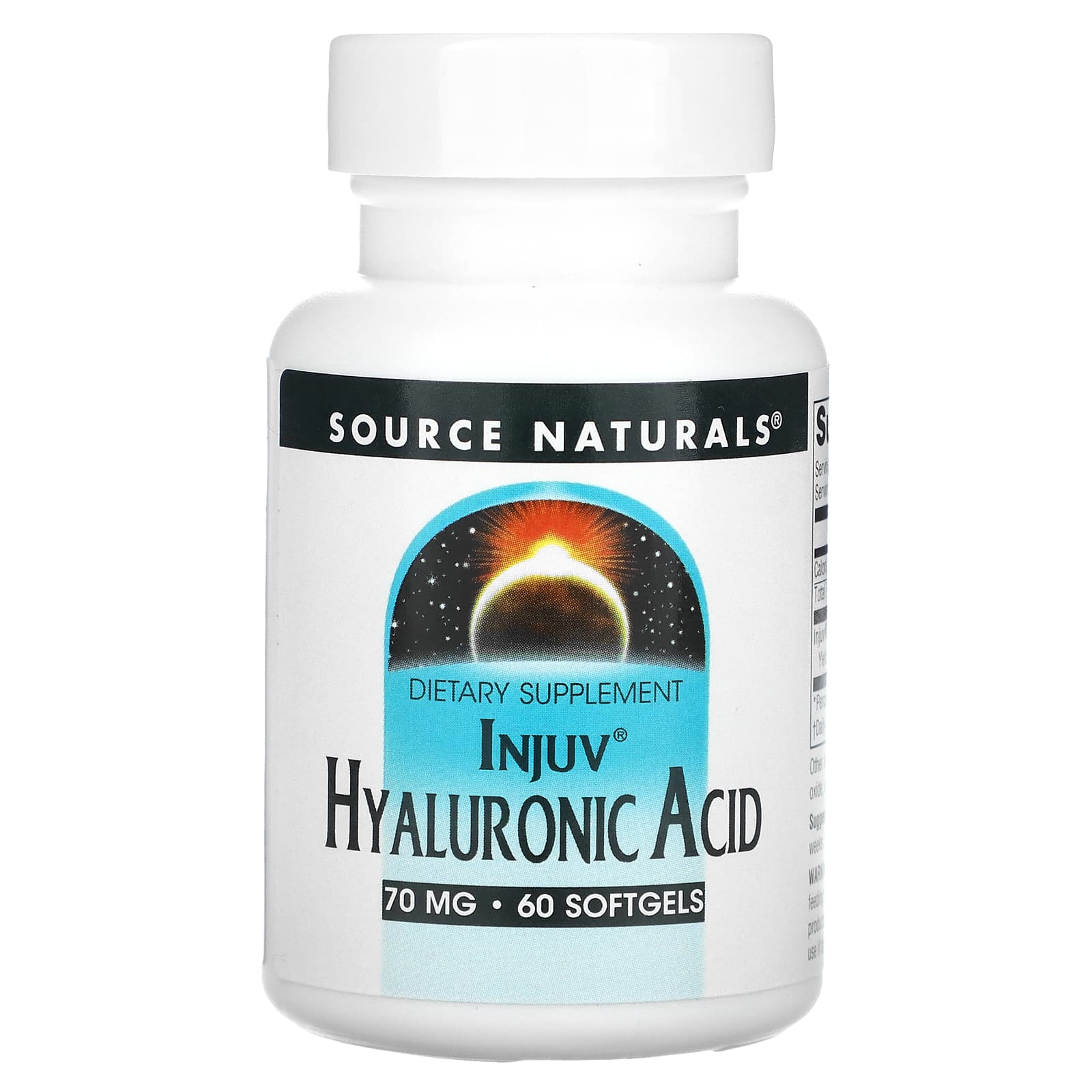Гиалуроновая кислота Source Naturals Injuv, 60 мягких капсул
