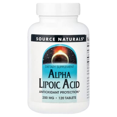 Альфа-липоевая кислота Source Naturals, 200 мг, 120 таблеток